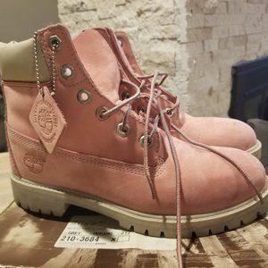 Bubblegum pink Timberland boots